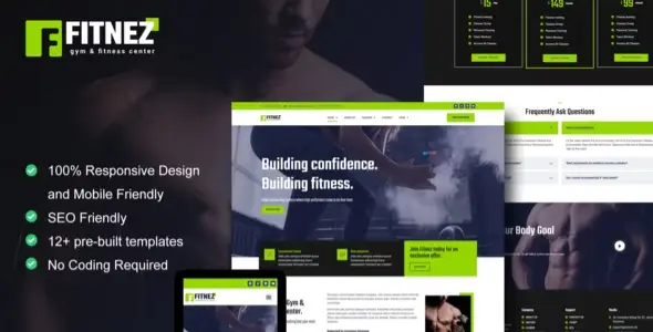 Fitnez – Fitness & Gym Elementor Template Kit
